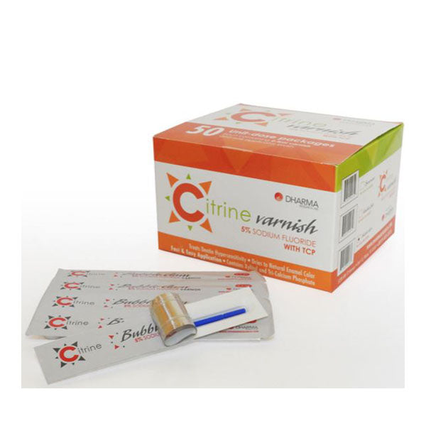 Citrine Varnish 5% Sodium Fluoride with TCP Unidose 50/box