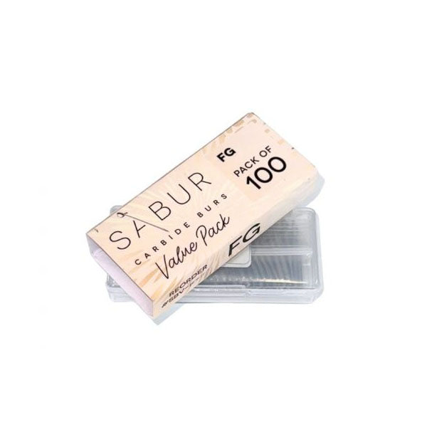 Sabur Carbide Burs Value Pack FG 100 pcs