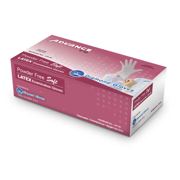 100 pcs/Box Powder Free Latex Gloves from Diamond Gloves