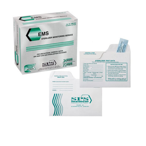 EMS Mail-In Sterilizer Monitoring Service, 52 Tests/Box