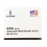 1 Day Handling Disposable Dental Medical Ear-Loop Face Masks STRONG 5310 Made In USA