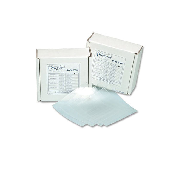 Keystone Proform Soft EVA Tray Material 5"x5" 25 pcs/pack Soft, Clear