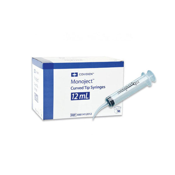 Monoject 412 Curved Tip Utility Irrigation Syringes 12 cc 50/box by Cardinal Health