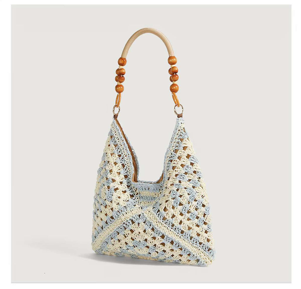 Free Straw blue tote bag with Order over $400