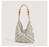 Free Straw blue tote bag with Order over $400