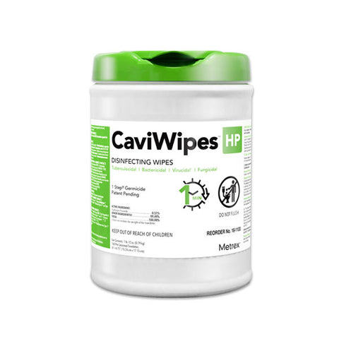 Metrex CaviWipes HP Towelettes Disinfecting Wipes Regular 160 Wipes Canister