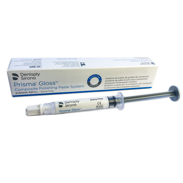 Dentsply Prisma Gloss Extra Fine Grit Composite Polishing Paste Syringe