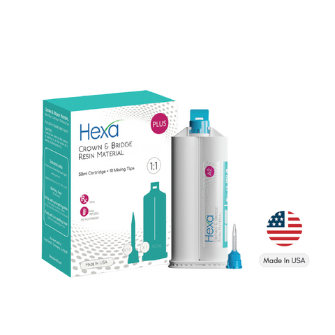 Hexa Crown & Bridge Temporary Material 1:1 50ml Cartridge