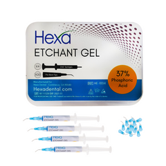 Hexa Etch Gel 37% Phosphoric Acid 4 x 1.2 ml Syringes