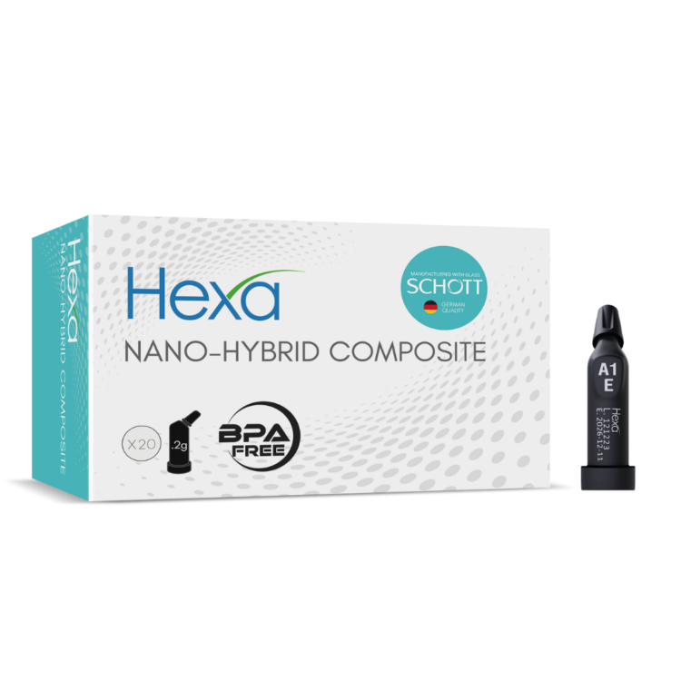 Hexa Nano Hybrid Light Cure Composite Unidose