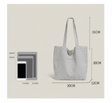 Free brown and white striped tote bag with Order over $500