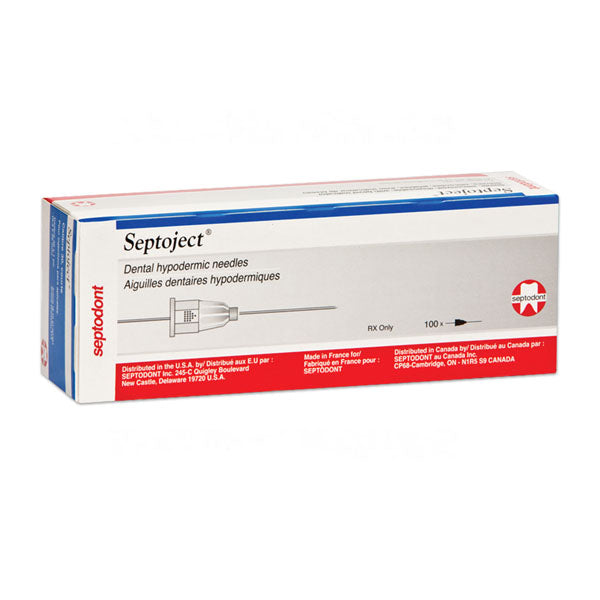 Septodont Septoject Needles Disposable Sterile for use on Standard 1.8 ml Syringe