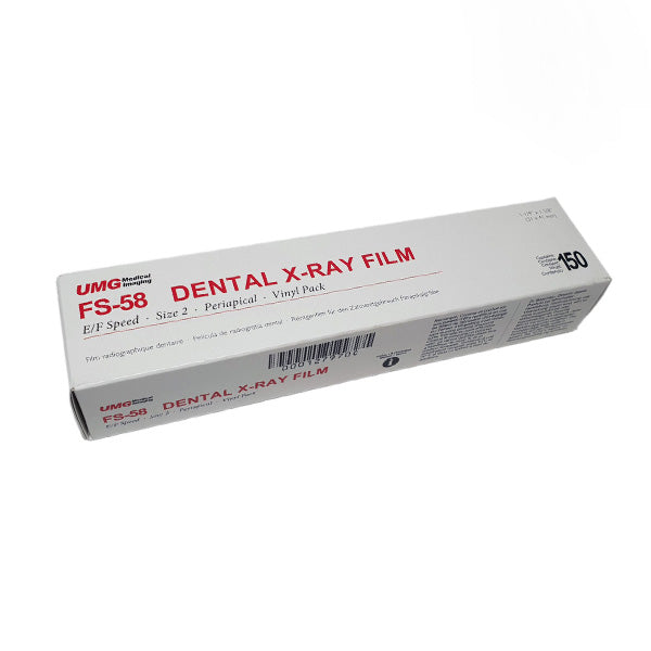 UMG Medical Imaging Dental X-ray Film FS-58  E/F Speed Size 2 Vinyl 150/Box Made in USA