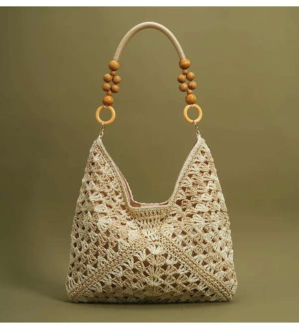 Free Straw brown tote bag with Order over $400