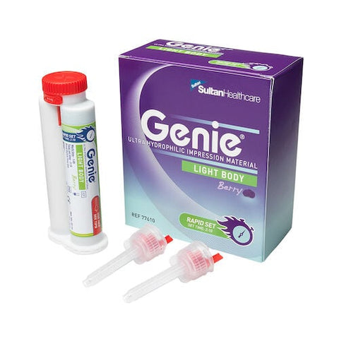 Genie VPS Light Body Rapid Set Berry Flavor 2x 50ml Redesigned Cartridges with New Mixing Tips