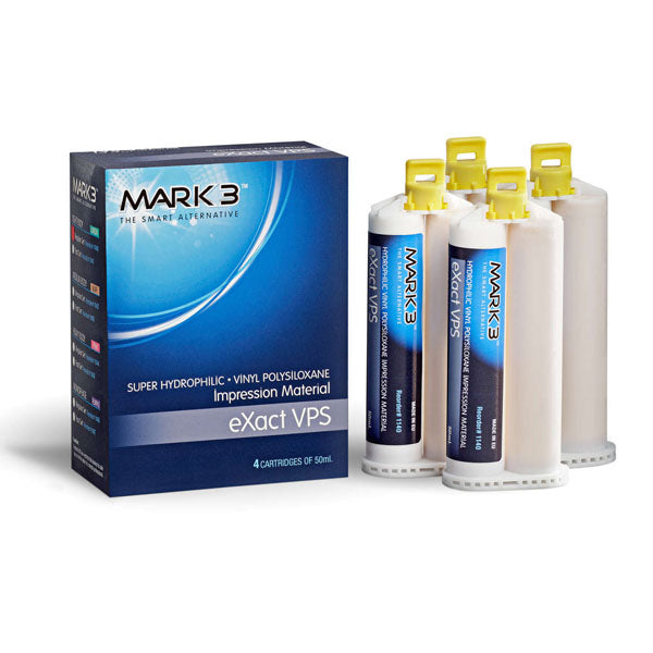 Mark3 eXact VPS Impression Material 4 x 50ml Cartridges