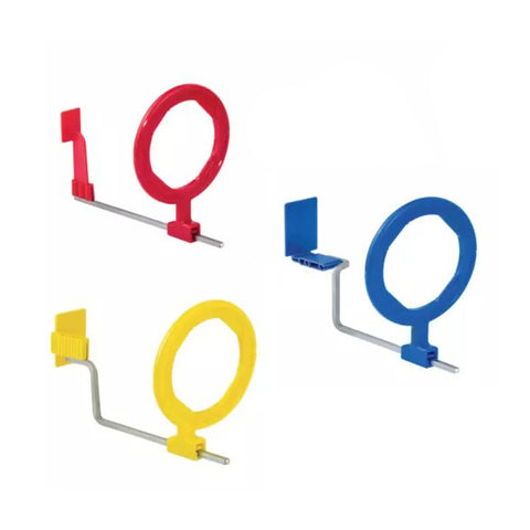 thumbnail image 2 of 100pcs Dental X-Ray Sensor Holders – Self-Adhesive Bite Blocks, Fits XCP Ring Arm (Red/Yellow/Blue) 2 of 4