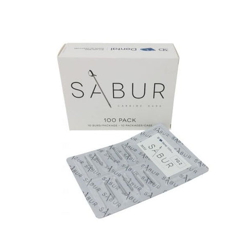 Sabur Carbide Burs Value Pack FG 100 pcs