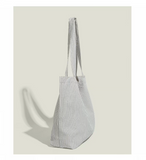 Free brown and white striped tote bag with Order over $500