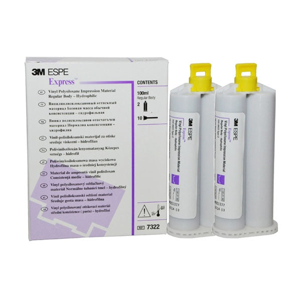 3M ESPE Express Vinyl Polysiloxane Impression Material 2 packs  (Date 2027-02)