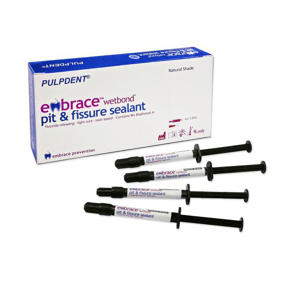 Pulpdent Embrace Pit & Fissure Sealant Kit 4 Syringes