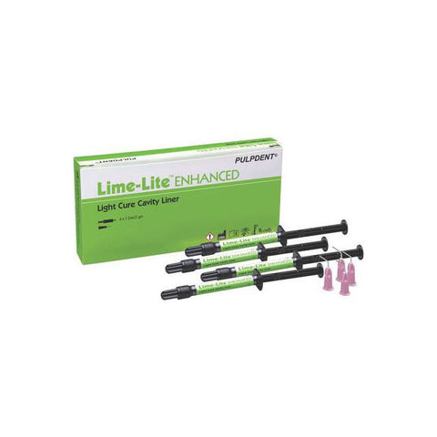 Pulpdent Lime-Lite Enhanced Cavity Liner 4 Syringes Kit