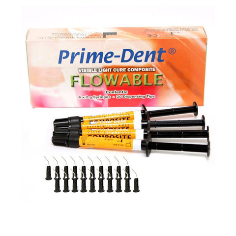 Prime Dent VLC Flowable Composite 4 Syringe Kit (Short Date)