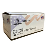 1 Day Handling Disposable Dental Medical Ear-Loop Face Masks ASTM Level 3 STRONG 5311 Made In USA